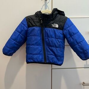 The North Face Kids' Blue and Black Jacket 18 months